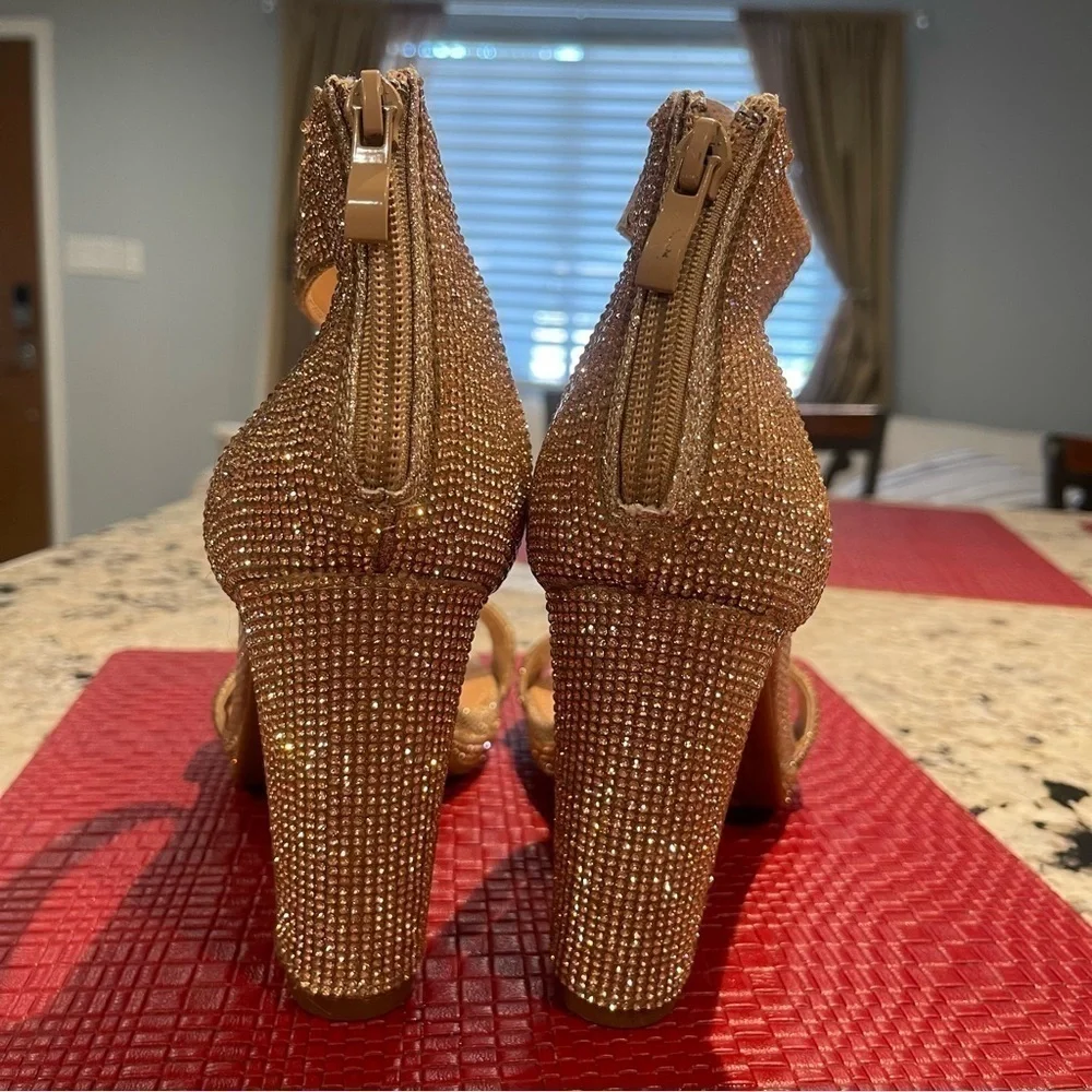 TOP Moda Platform High Heel Open Toe Dress Sandal Over The Toe Strap new size 10